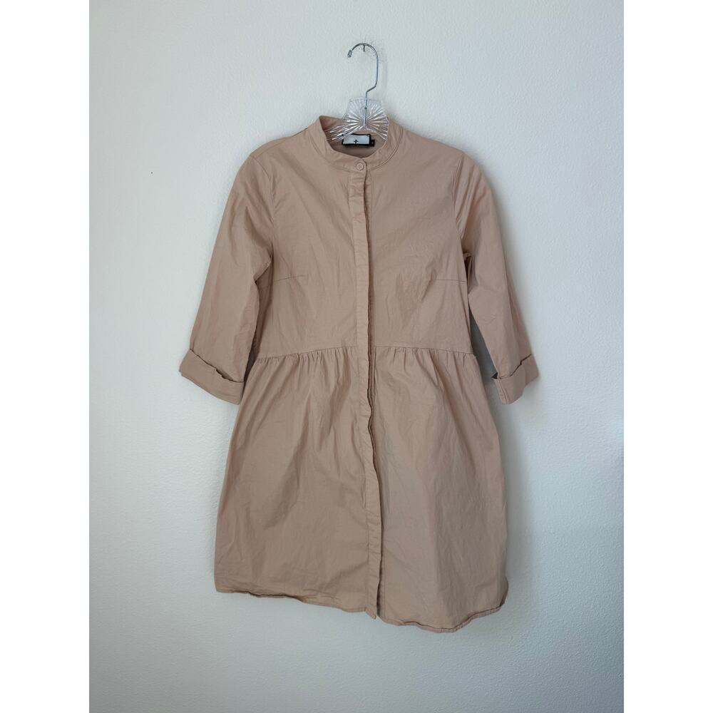 NWOT Tuckernuck Royal Shirt Dress Tan Size Small - Picture 2 of 7